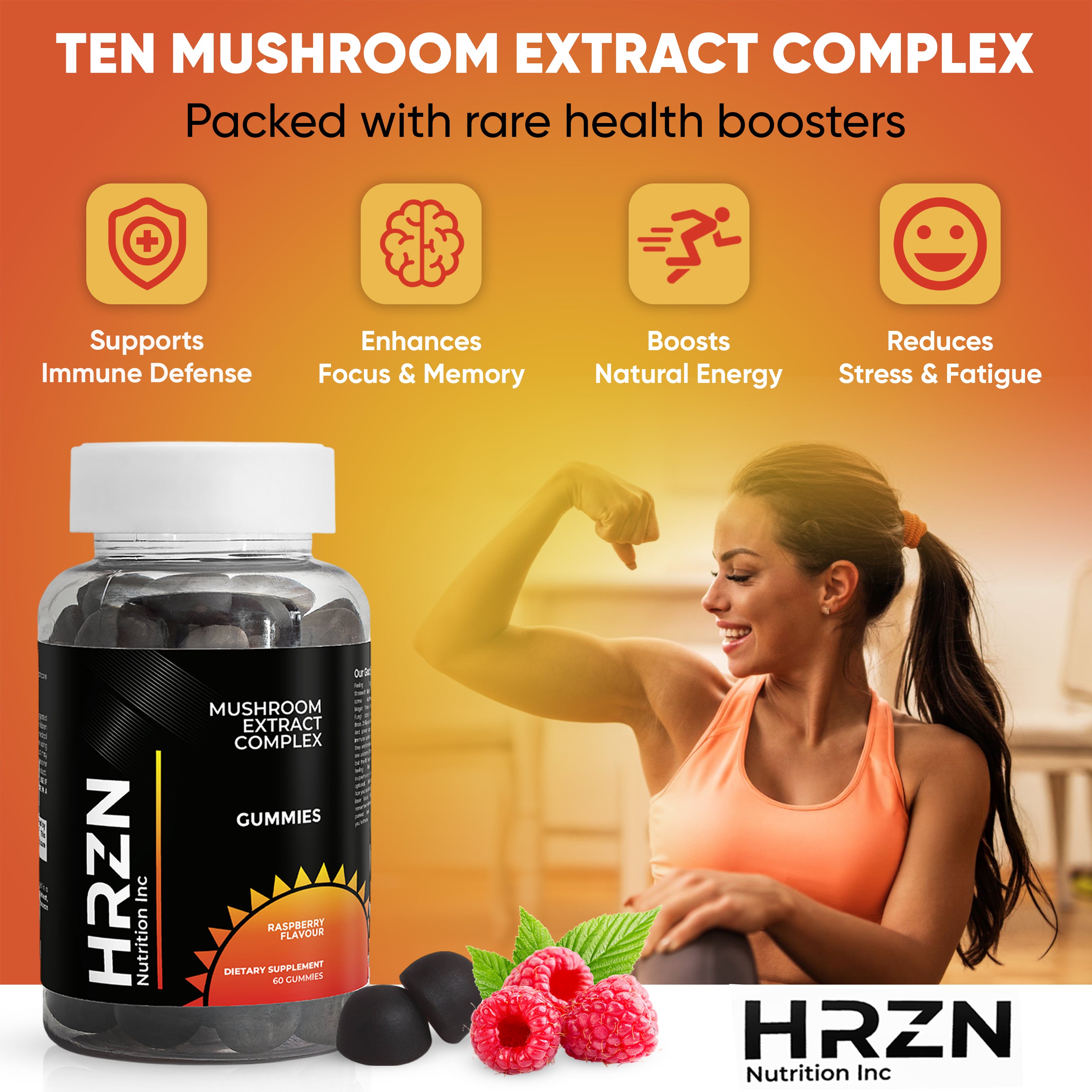 HRZN Mushroom Complex Gummies
