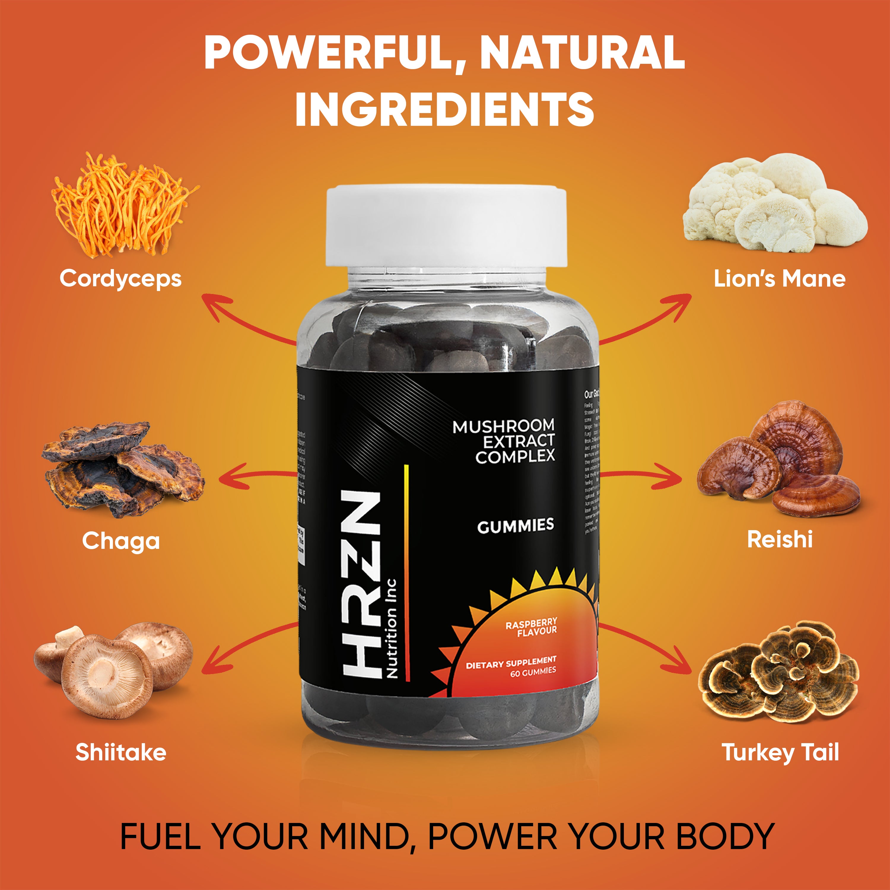 HRZN Mushroom Complex Gummies